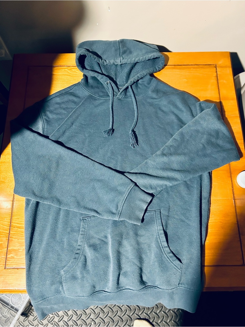 George Men's Hooded Pullover Sweatshirt - Slate Teal